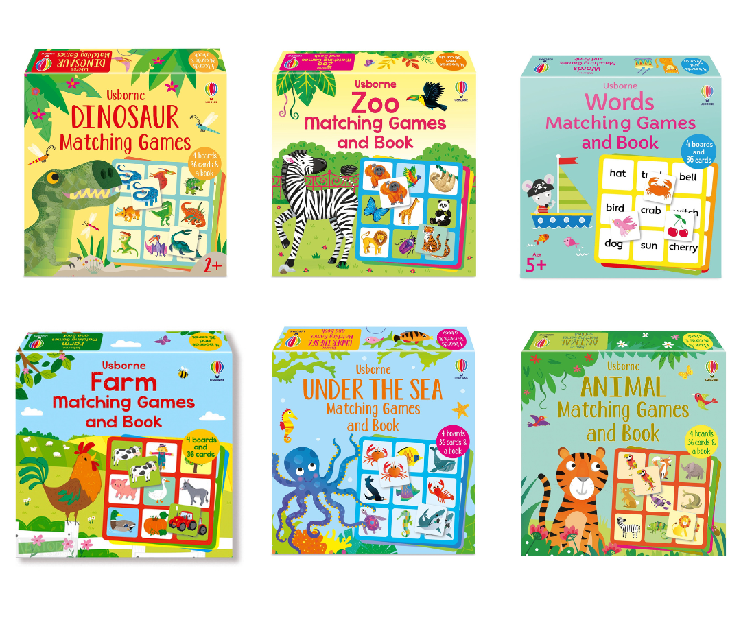 USBORNE MATCHING GAMES AND BOOK SERIES