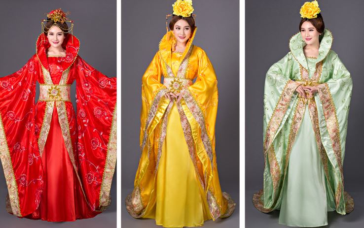 ชุดฉลองพระองค์จักรพรรดินีและฉลององค์หญิงพิธีสมรสจีนโบราณ 古代皇后服装拖尾嫁衣公主 The Ancient China Empress Costume & Princess Wedding Costume