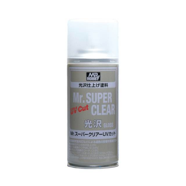 B-522 Mr.Supers Clear UV Cut Gloss สีเปรย์เคลียร์กันแสงยูวี
