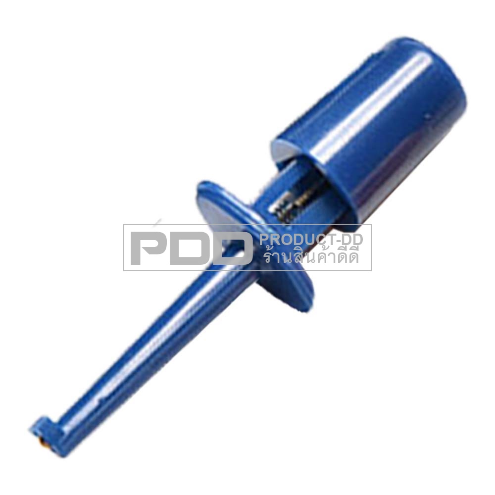 หัววัดตะขอเกี่ยว Clip Test ขนาด 4.2 ซม. สีน้ำเงิน แบบสปริงกด ใช้ทดสอบวงจรอิเล็กทรอนิกส์