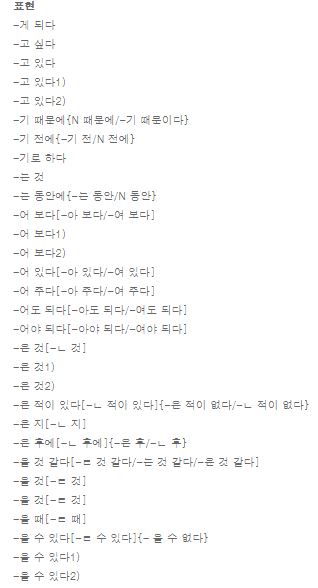 한국어 문법과 표현(초급 조사 표현) Korean Grammar and Expression (Beginner Research Expression)