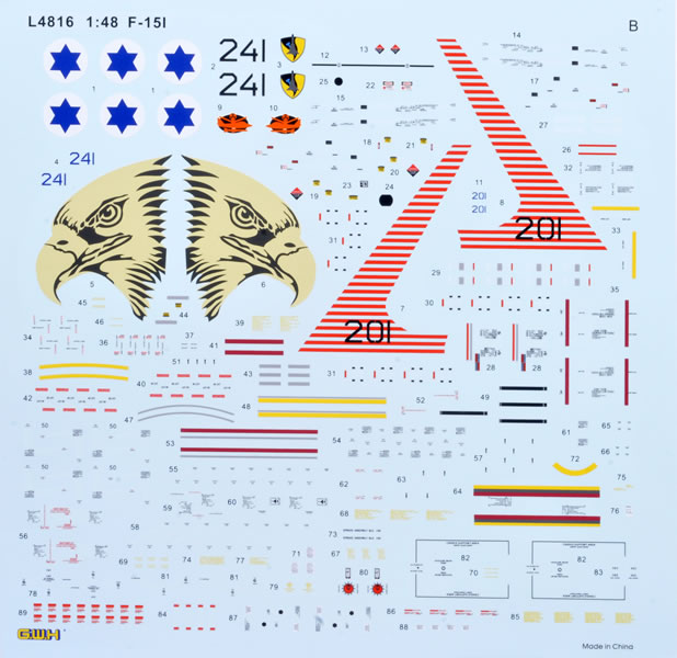 โมเดลเครื่องบิน Great Wall Hobby 1/48 L4816 F-15I IAF Ra'am