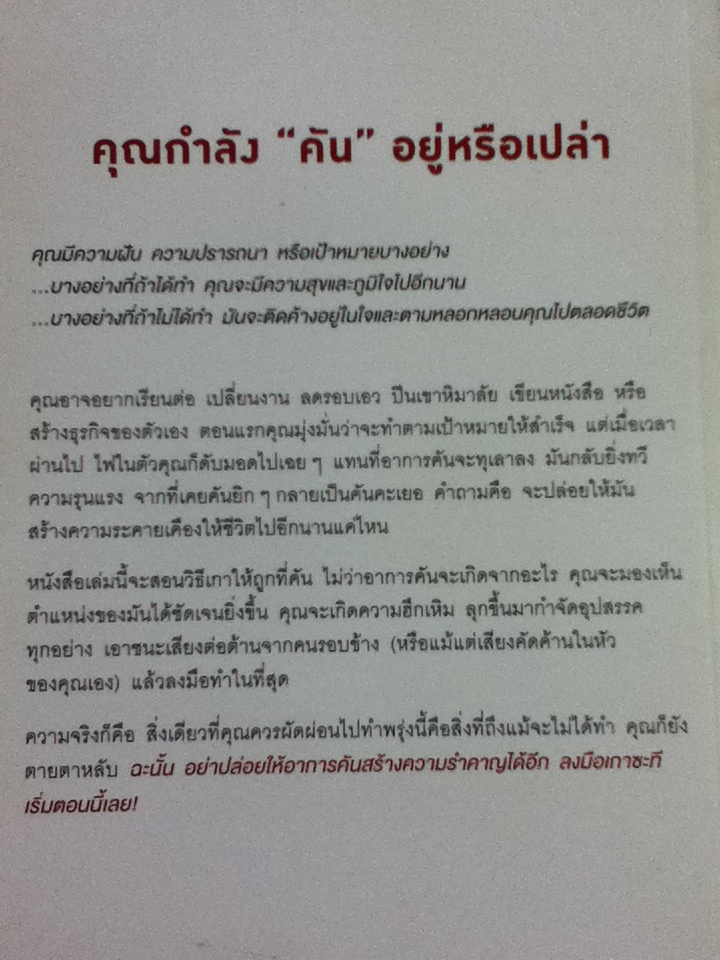 คิดต้องทำคันต้องเกา/ Shaa Wasmund, Richard Newton/ ปฏิพล ตั้งจักรวรานนท์