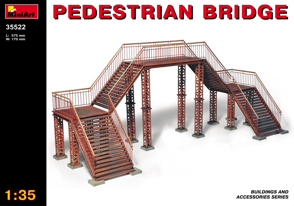 โมเดลฉากจำลองสะพาน MiniArt ขนาด 1/35 MI35522 Pedestrian Bridge