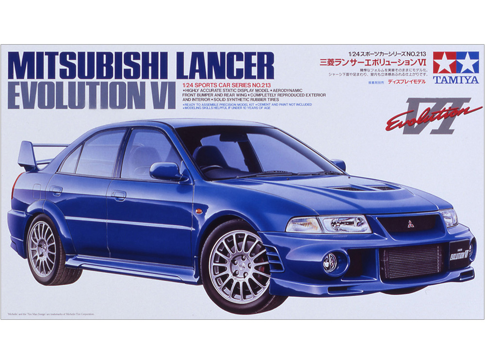 โมเดลรถประกอบทามิย่า ขนาด 1/24 Tamiya Sports Car Series TA24213 Mitsubishi Lancer Evolution VI