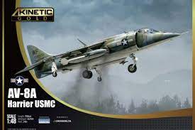 โมเดลเครื่องบินรบ Kinetic Model 1/48 KI-K48072 AV-8A HARRIER USMC