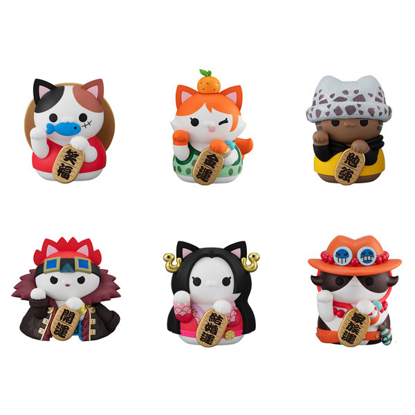 MEGA CAT PROJECT ONE PIECE NYAN PIECE NYAN! FORTUNE LUCKY*CAT PIRATES 6Pack BOX(Pre-order)