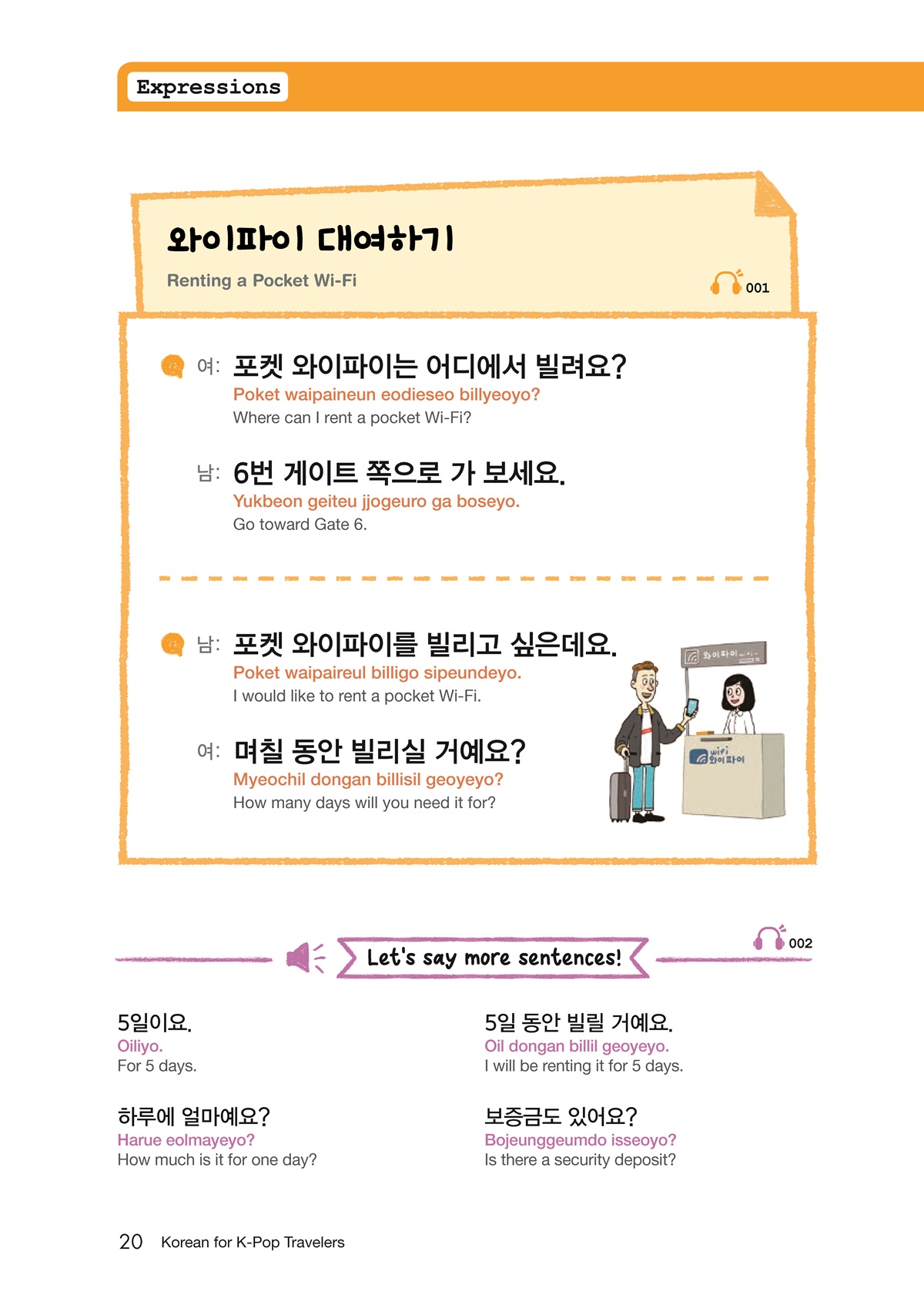 หนังสือสนทนาท่องเที่ยวเกาหลี Korean for K-Pop Travelers