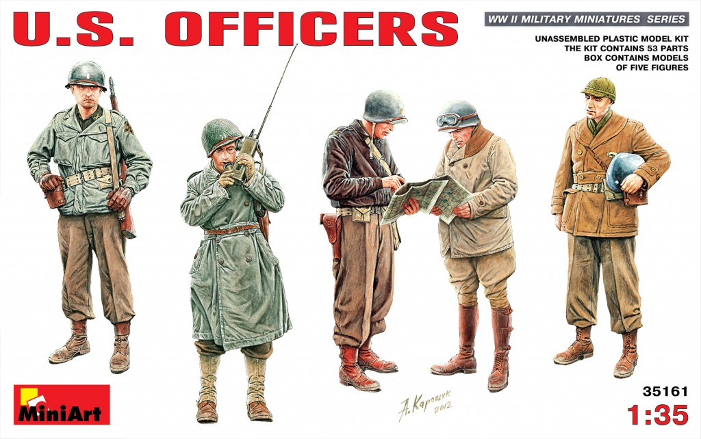 โมเดลฟิกเกอร์ทหาร MiniArt ขนาด 1/35 MI35161 U.S. Officers