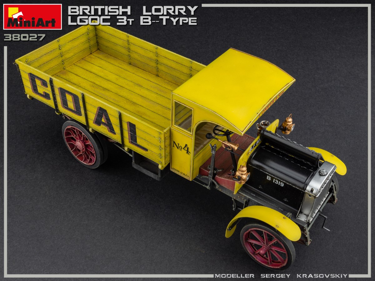 โมเดลรถบรรทุก MiniArt ขนาด 1/35 MI38027 British Lorry 3T LGOC B-Type