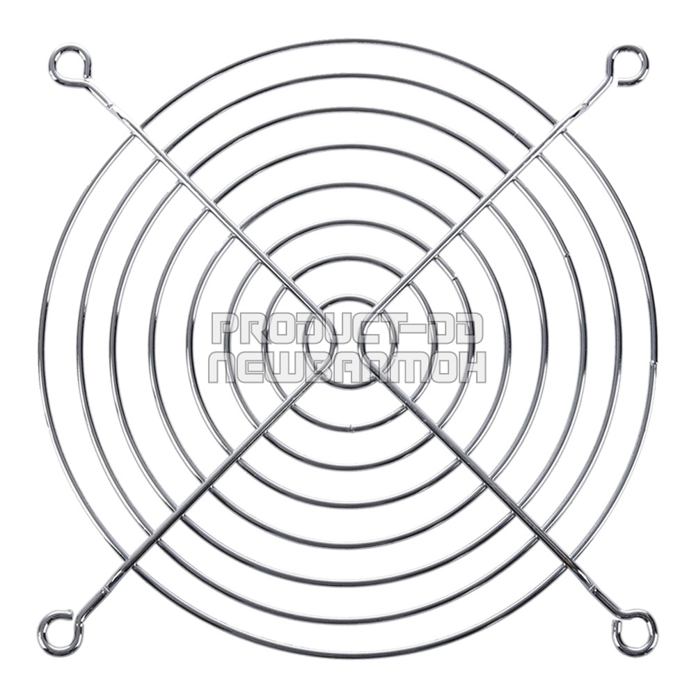 ตะแกรงพัดลมเหล็กชุบ พร้อมน็อตสกรู 4x15 มม. (JP M4x15) สำหรับพัดลม 4.5 นิ้ว (12x12 ซม.)