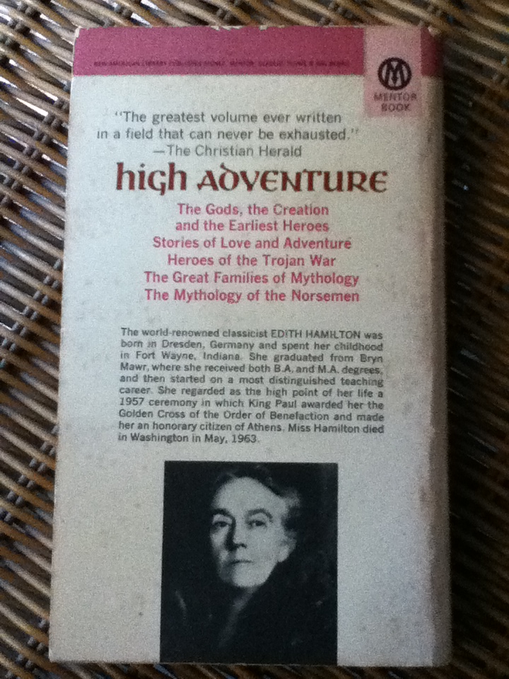 MYTHOLOGY: Timeless Tales of Gods and Heroes/ Edith Hamilton