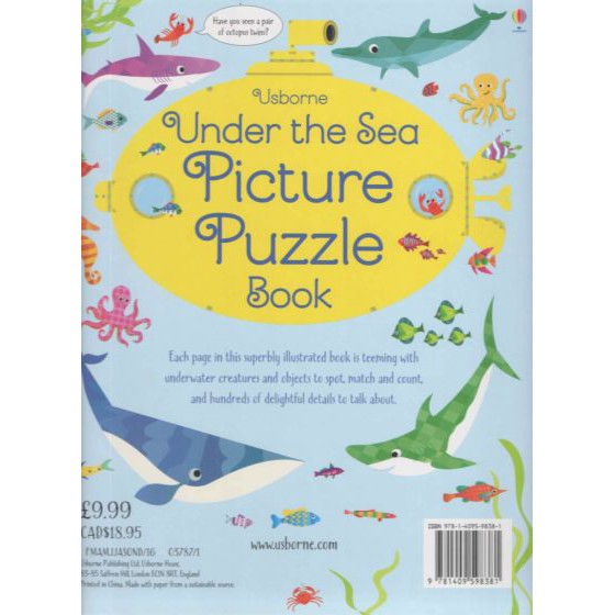 USBORNE UNDER THE SEA PICTURE PUZZLE BOOK BY DKTODAY - ดวงกมลสมัย ...