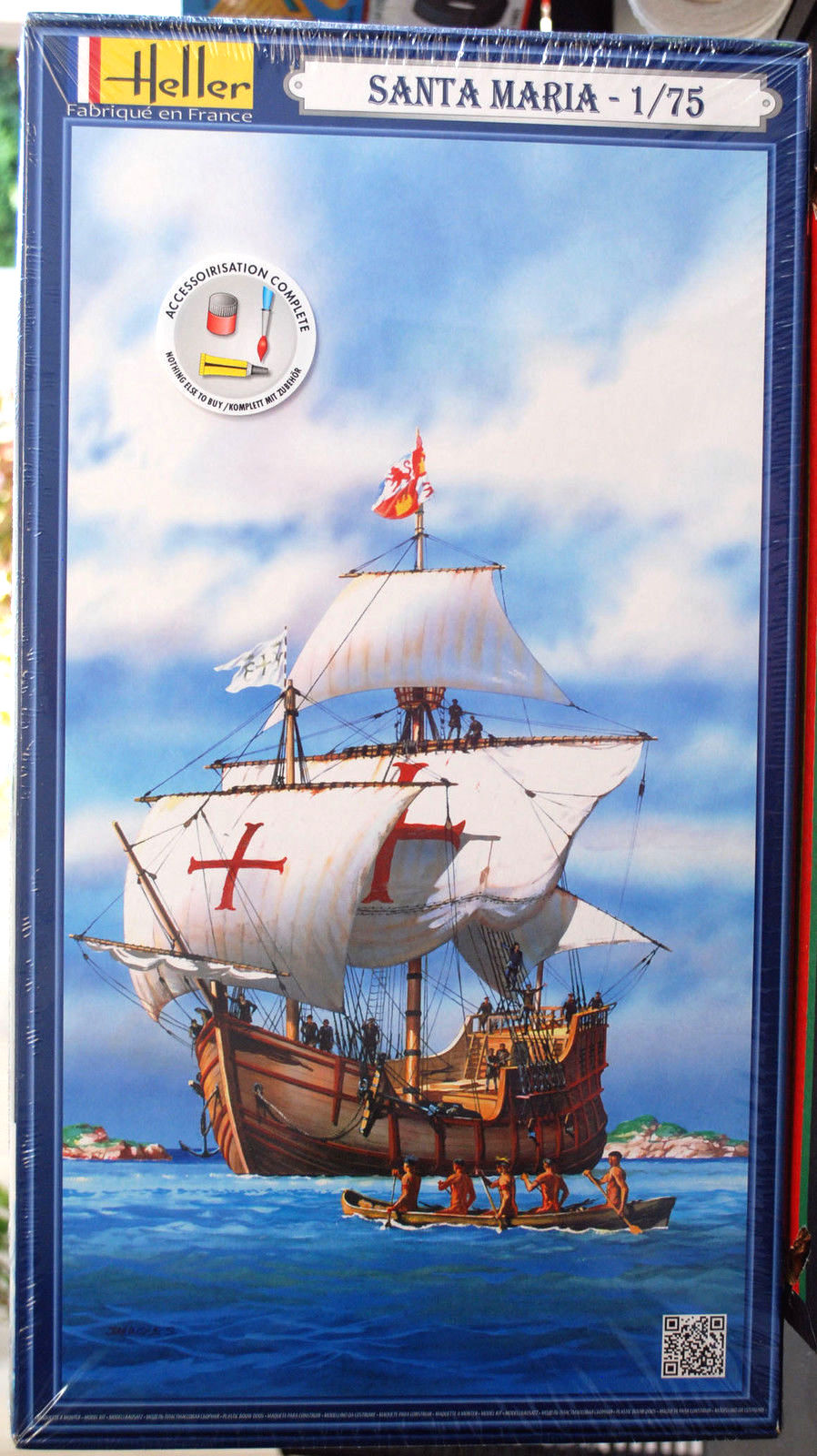 โมเดลเรือเดินสมุทร ขนาด 1/75 Heller HL80865 1492 Sailboat Santa Maria Columbus