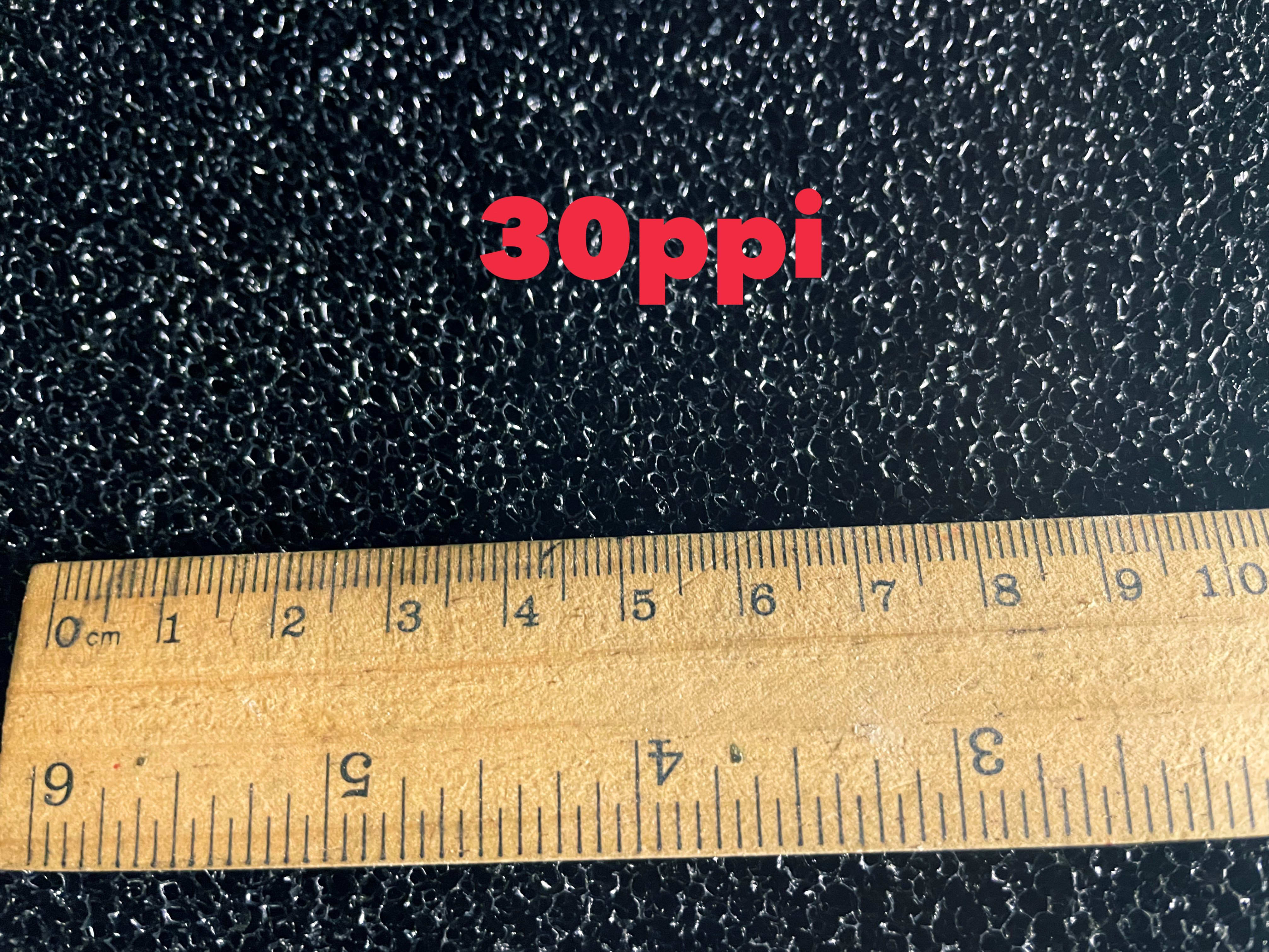CF-100200-3030 ฟองน้ำกรองฝุ่น ฟองน้ำสีดำ ฟองน้ำคุณภาพ ขนาด 100x200x3.0 ซม. 30 PPi