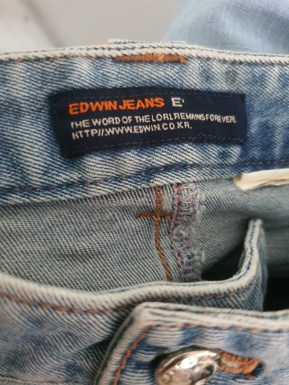 FF06509 กางเกงยีนส์ มือสอง EDWIN JEANS เอว 28 นิ้ว