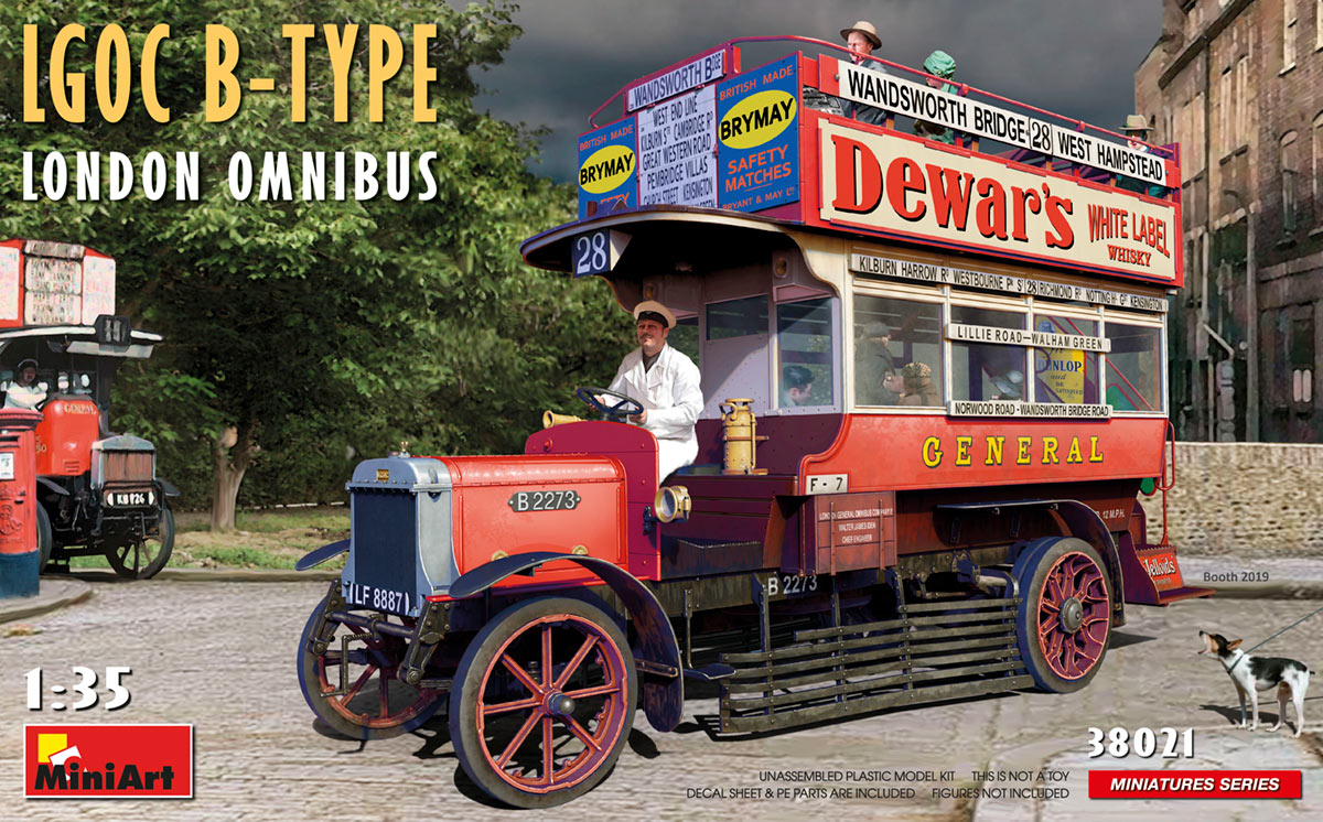 โมเดลฟิกเกอร์รถ MiniArt ขนาด 1/35 MI38021 LGOC B-type London Omnibus