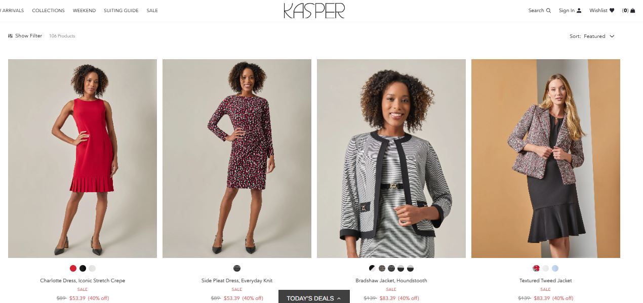 FF05944 เสื้อสูทหญิง มือสอง นำเข้า สีดำ KASPER อก 38 นิ้ว