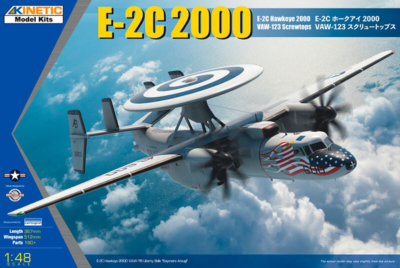KI-K48135 Kinetic 1/48 E-2C Hawkeye 2000 VAW-123 Screw Tops