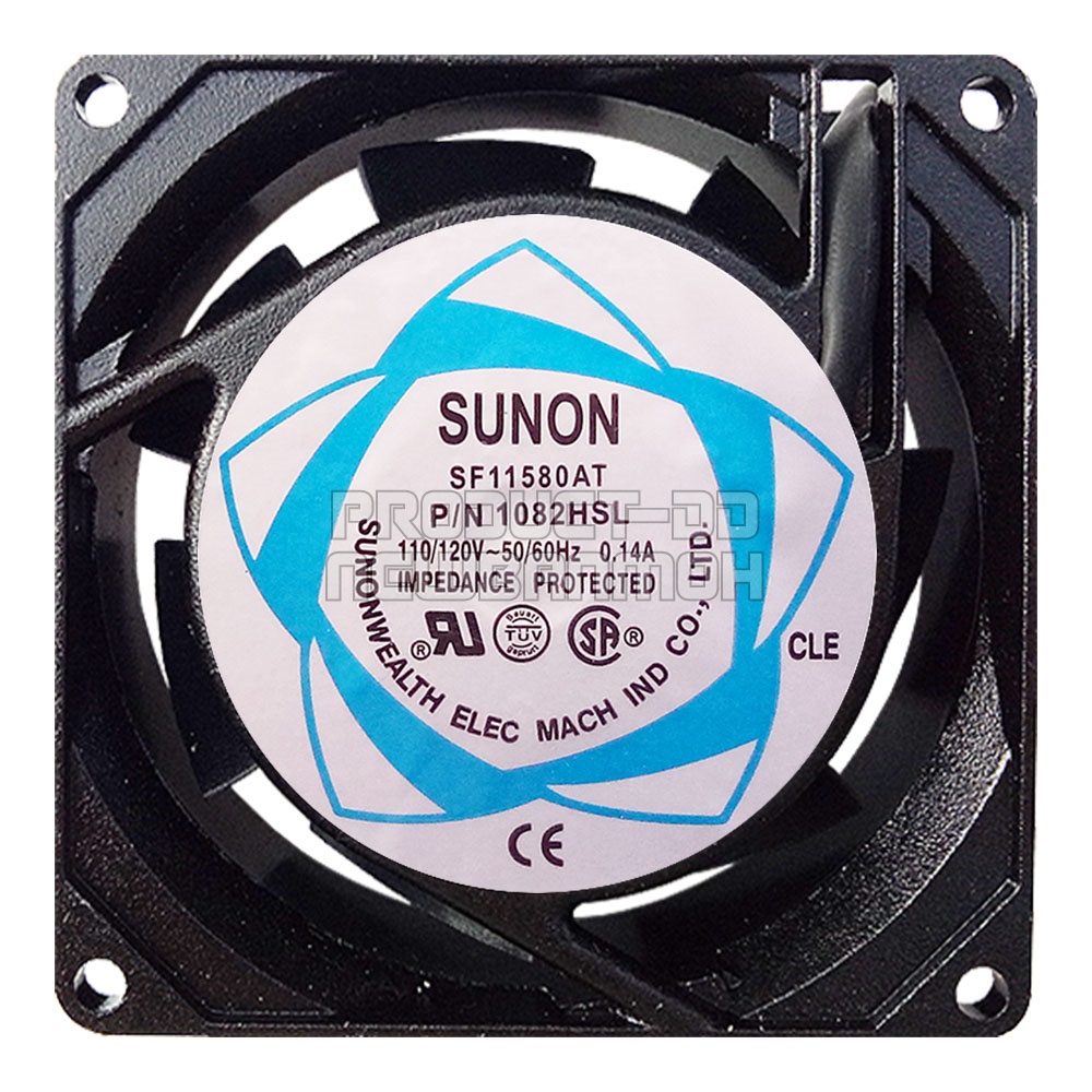 พัดลมระบายความร้อน AC 110V 8025HSL บุช Sleeve Bearing ขนาด 3 นิ้ว (8x8x2.5 ซม.)