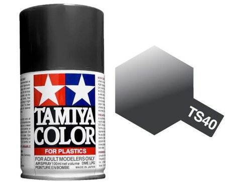 สีพ่นโมเดลรถ สีพ่นโครงรถ สีสเปรย์ทามิย่า Tamiya Spray Color TS-40 Metallic Black (100 ml)