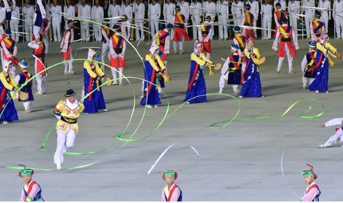 หมวกฟ้อนรำพื้นบ้านเกาหลี Sangmo 상모