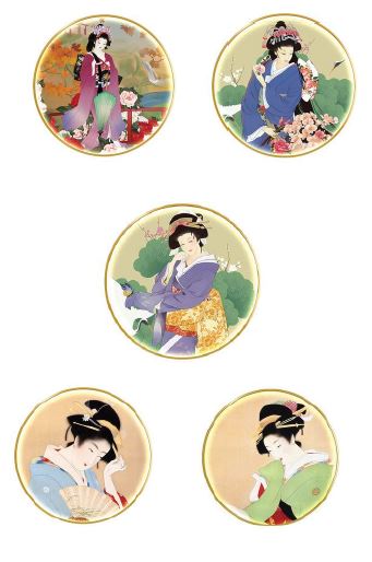 ภาพวาดรูปชุดกิโมโนญี่ปุ่น สำหรับตกแต่งผนังพร้อมหลอดไฟ LED 日本の装飾画 led Decorative Painting Kimono with LED Light สำหรับตกแต่งห้องเรียน ห้องสมุด ร้านอาหารต่างๆ