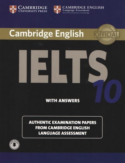 CAMBRIDGE IELTS 10: STUDENT'S BOOK+ANS.&AUDIO DOWNLOAD CODE BY DKTODAY
