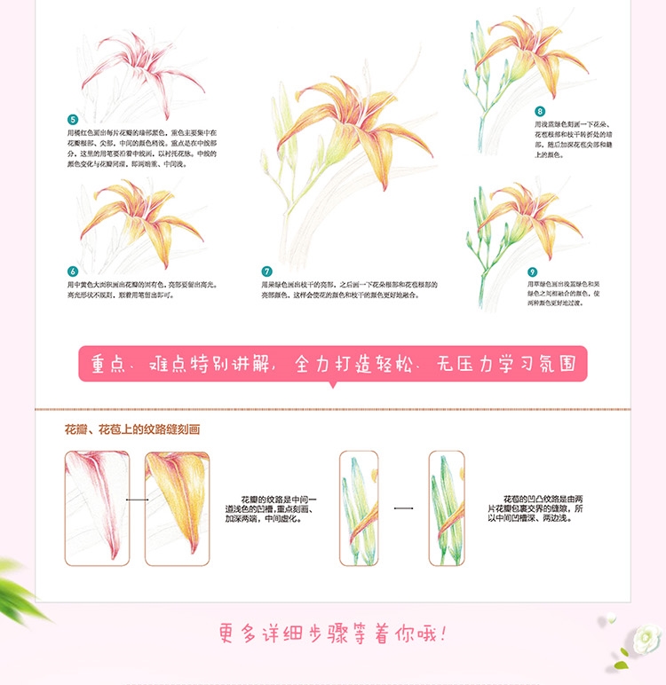 (Pre-order) หนังสือสอนระบายสีไม้ภาพดอกไม้สำหรับระดับเริ่มต้น Life is a flower