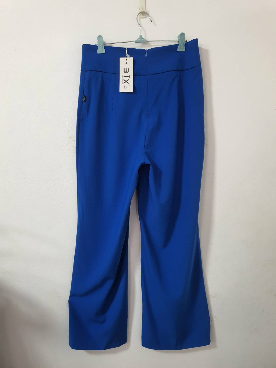 FF06338 กางเกงผ้า สีน้ำเงิน ของใหม่ bix เอว 27 นิ้ว