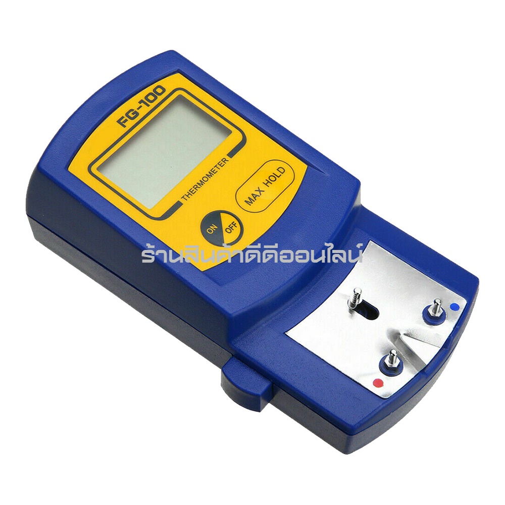 เครื่องวัดอุณหภูมิปลายหัวแร้ง Thermometer FG-100 พร้อมเซนเซอร์ 5 ตัว และแบตเตอรี่ 9V
