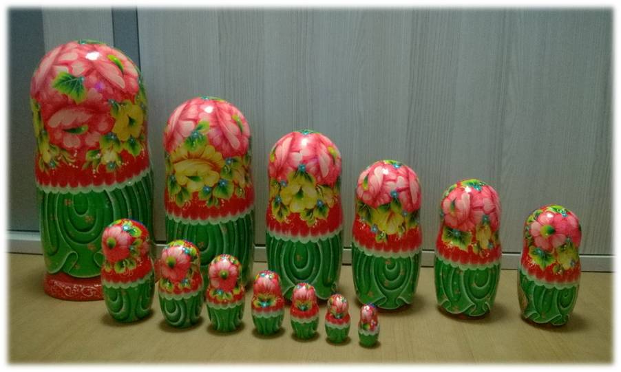 ตุ๊กตาแม่ลูกดก (Matryoshka) - Premium Doll ชุด 20 ตัว