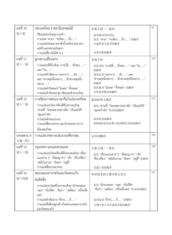 แบบเรียนแปลไทย-จีน 实用泰汉翻译教程 A Course in Practical Thai-Chinese Translation