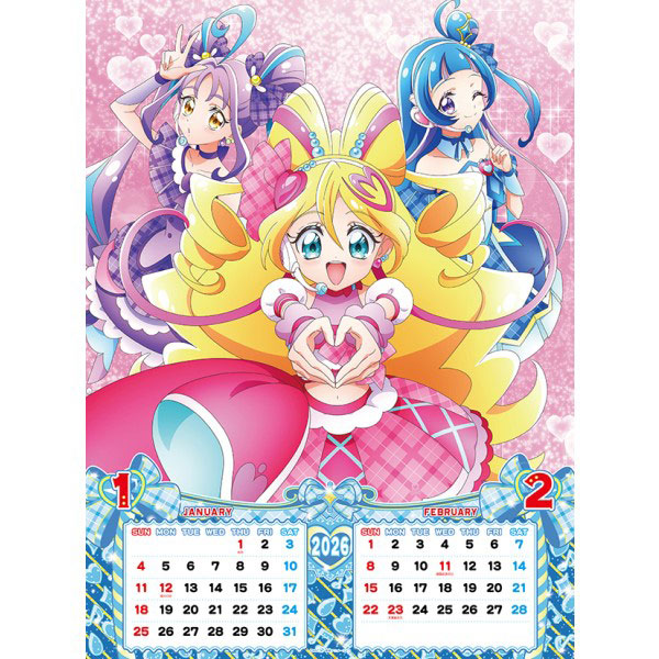 CL-015 2026 Kimi to Idol Pretty Cure A2 Calendar(Released)