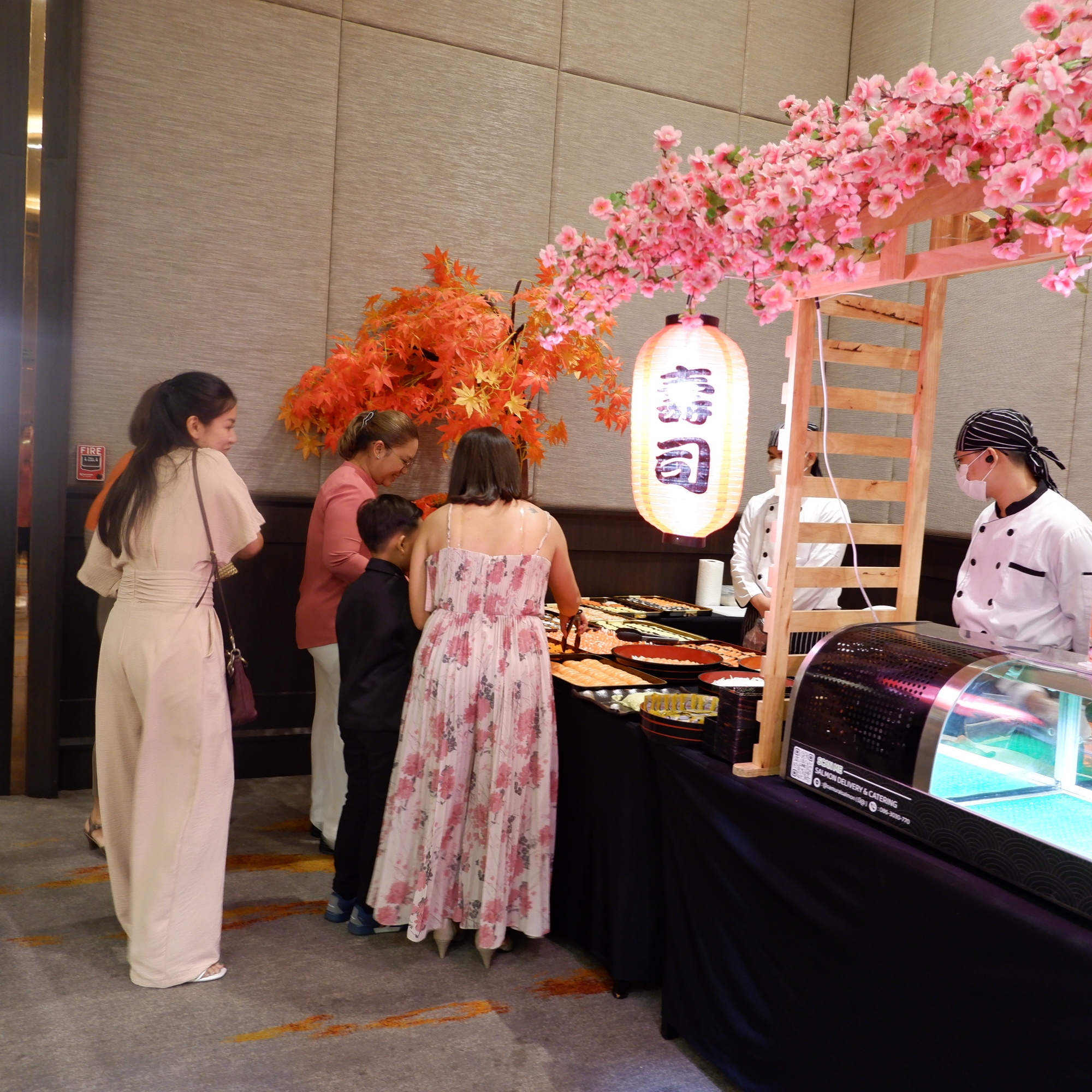 รับจัดเลี้ยงอาหารญี่ปุ่น งานแต่งงาน ที่ THE HALLS wedding