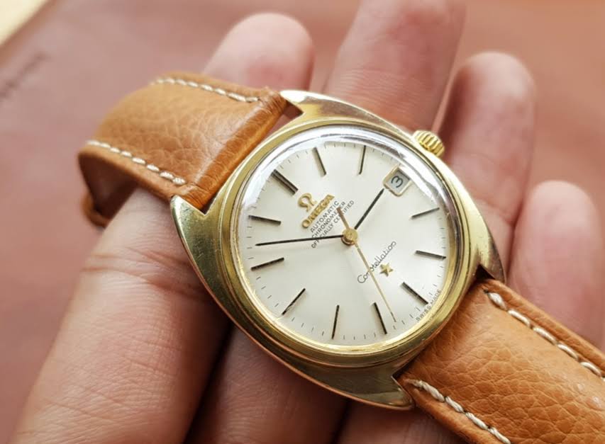 Vintage Omega Constaillation Gold Cap On Stanless Date Cal.561 ขายนาฬิกาโอเมก้า หอดูดาว ทองหุ้ม