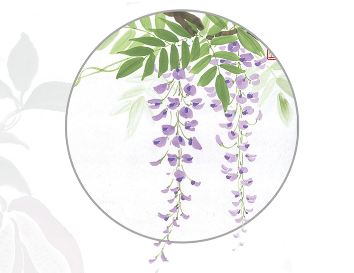 (Pre-order) หนังสือสอนวาดภาพระบายสีดอกไม้ Japanese ink painting โดยอาจารย์ Nakatsu Noriko