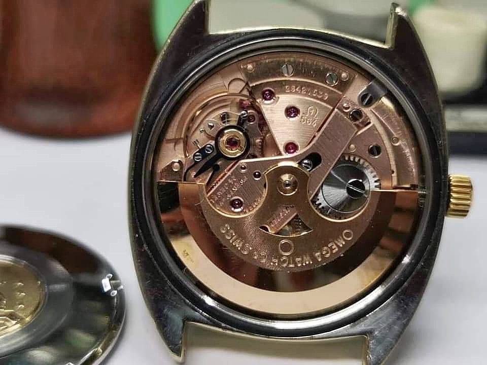 Omega Constaillation Gold Cap cal.564 นาฬิกาข้อมือ Vintage Omega หอดูดาว ขอบหยัก ทองหุ้ม ขนาด 35mm สำเนา