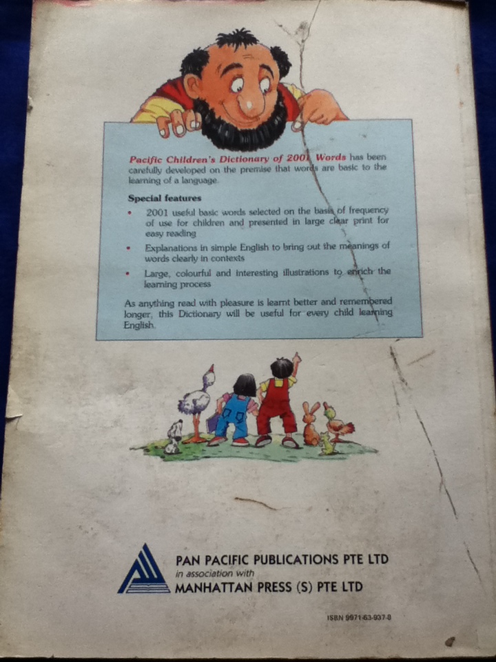 PACIFIC Children's Dictionary of 2001 words