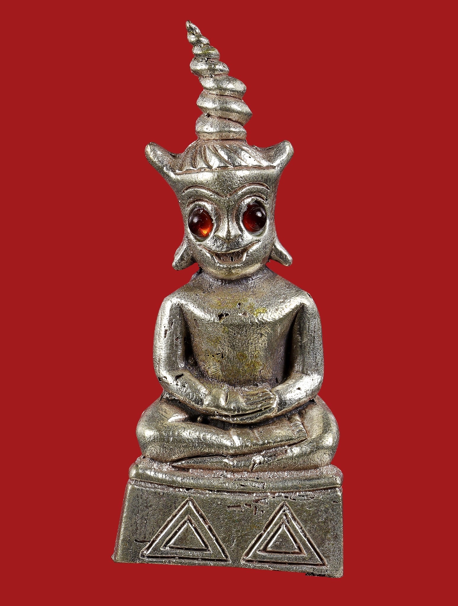 พญางั่งมหามนตราจันทร์เสี้ยว (เนื้อเงิน) Supreme Mantra Crescent Moon Ngang. (silver material) SKU-04041