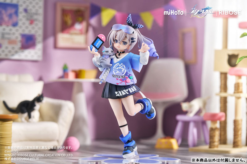 [Bonus] RISE UP+ Honkai: Star Rail Chibi Cat Series Figure Silver Wolf Ver. Complete Figure(Provisional Pre-order)