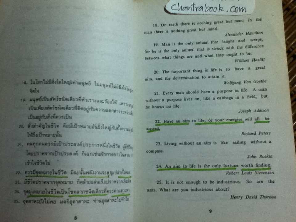 จีน:สุภาษิตชวนพินิจ และ ปรัชญาชีวิตจาก1063สุภาษิตอังกฤษ-ไทย รวม2เล่ม/ วันทิพย์ สินสูงสุด