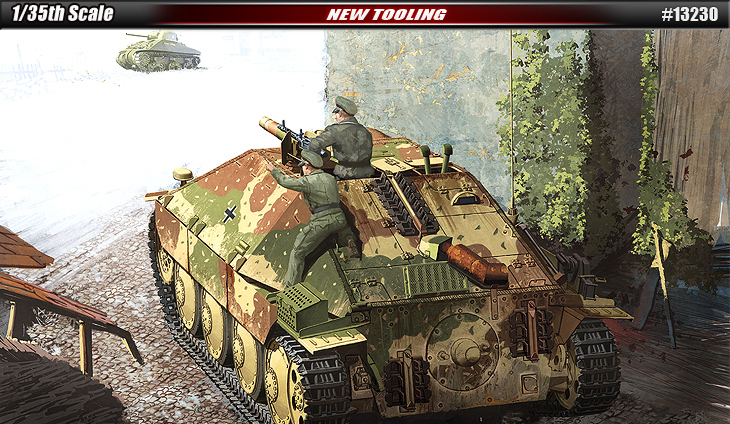 โมเดลรถถัง Academy ขนาด 1/35 AC13230 Hetzer "Late Version"