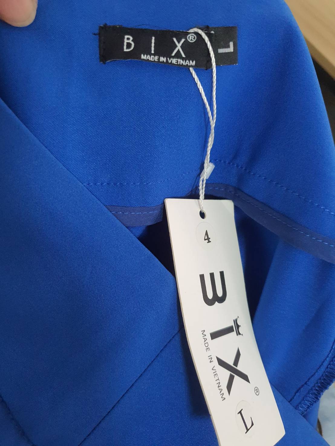FF06338 กางเกงผ้า สีน้ำเงิน ของใหม่ bix เอว 27 นิ้ว