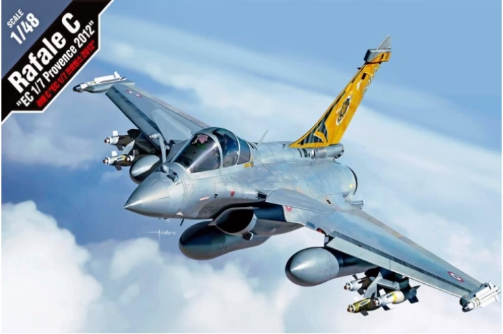 โมเดลเครื่องบิน Academy ขนาด 1/48 AC12346 RAFALE C`EC 1/7 PROVENCE 2012'