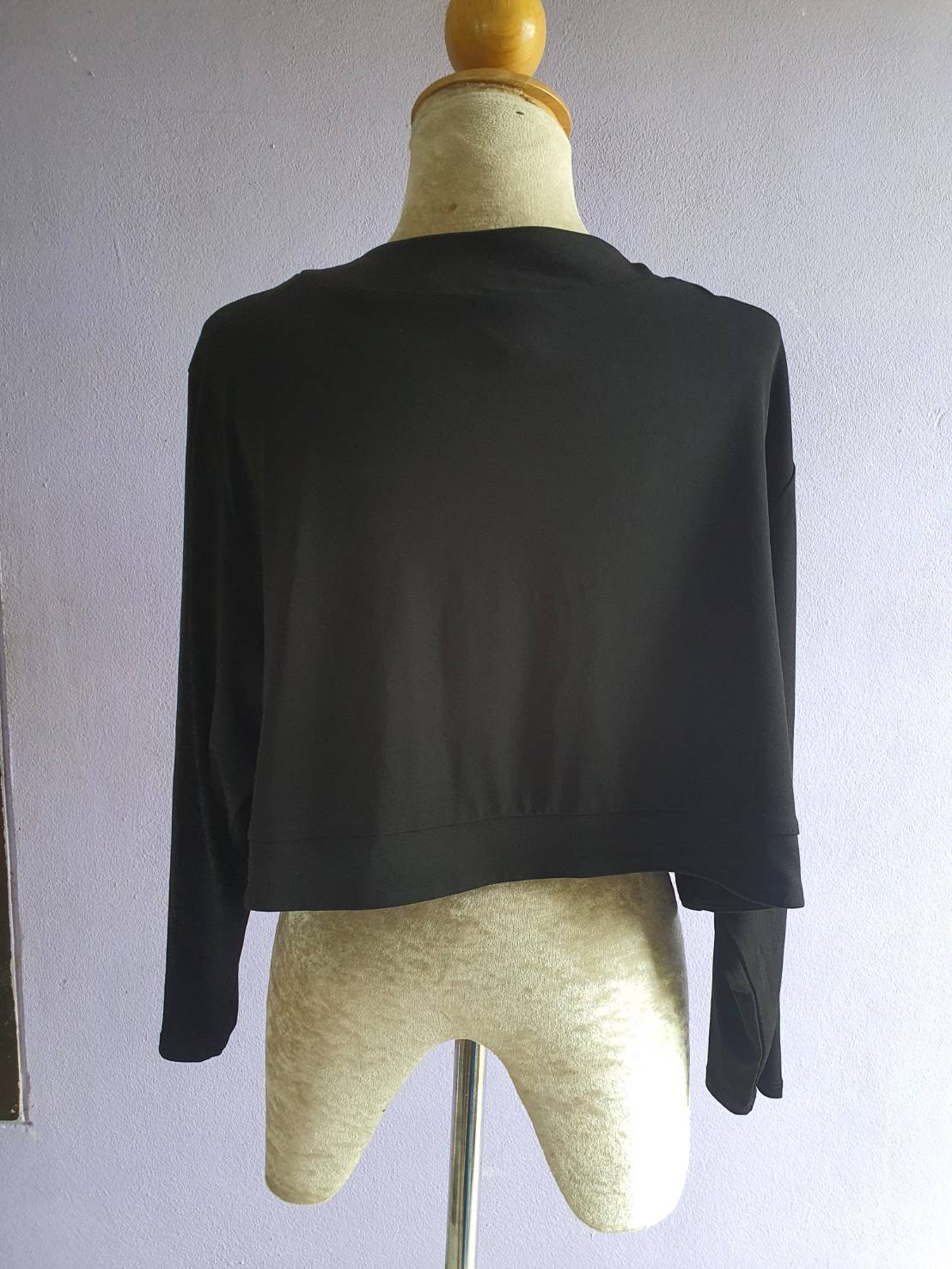 FF03825 เสื้อคลุมมือสอง สีดำ แบรนด์ east5th อก free-50 นิ้ว