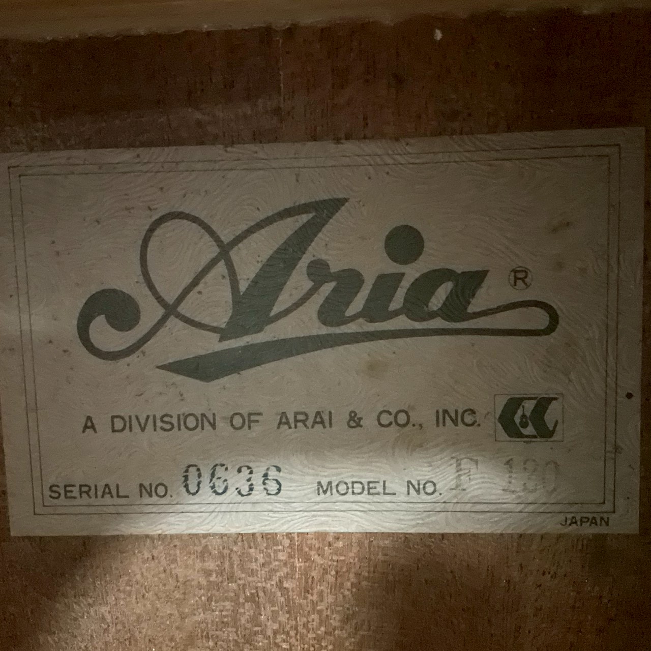 กีต้าร์โปร่ง Aria : F-130
