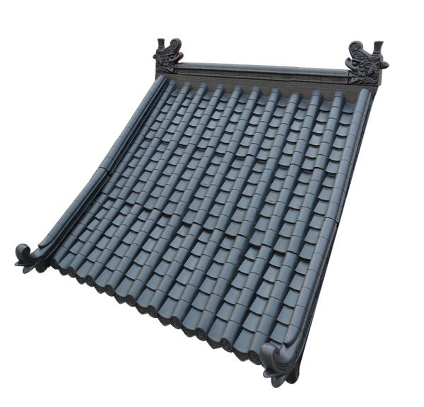 หลังคากระเบื้องชายคาแบบโบราณ เกาหลี จีน ญี่ปุ่น สำหรับตกแต่งสถานที่ต่างๆ 仿古瓦合成树脂瓦仿古瓦合成树脂瓦 Chinese Korean Japanese Antique Eaves for Decorations