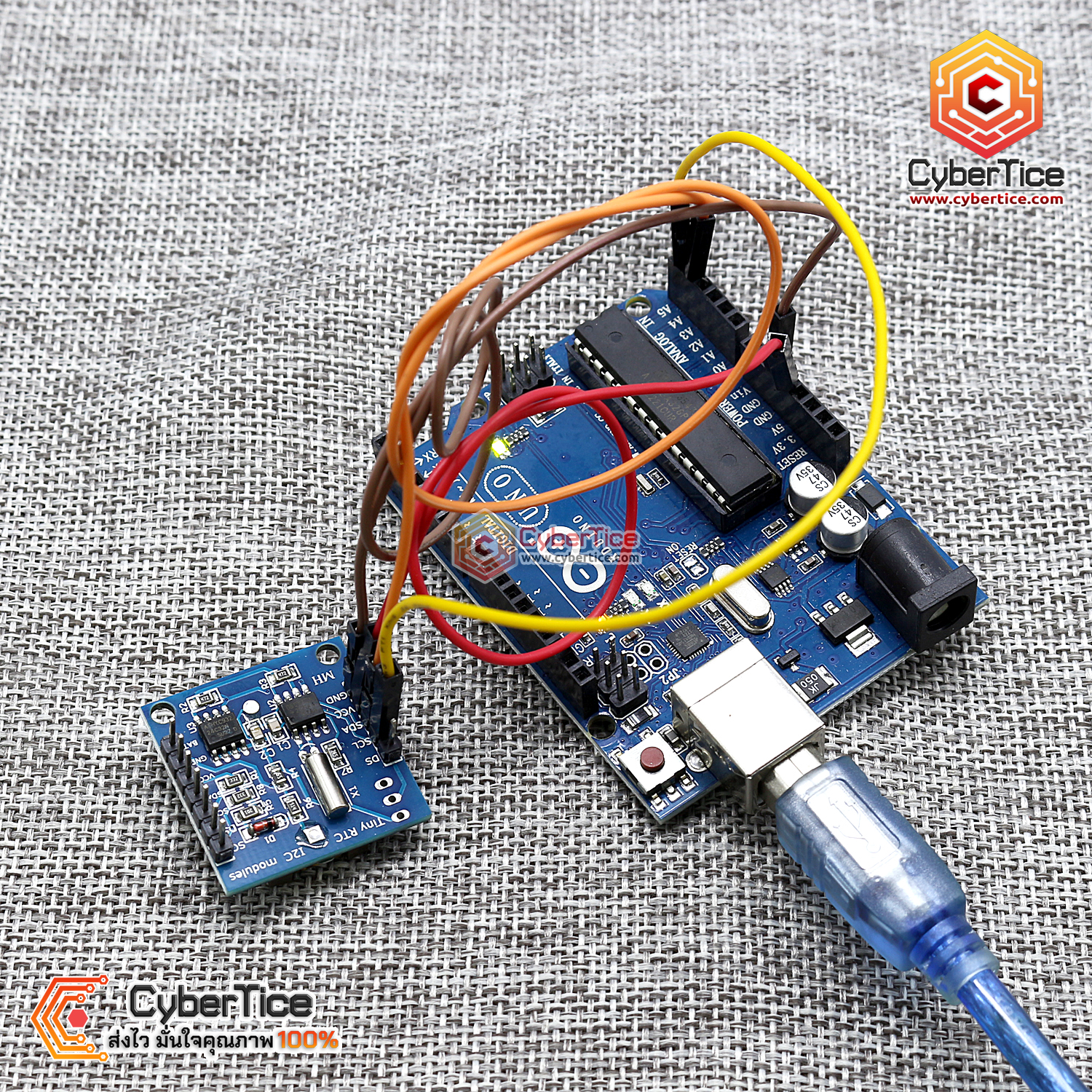 สอนใช้งาน Arduino DS1307 Module โมดูลนาฬิกา Tiny RTC I2C modules 24C32 ...