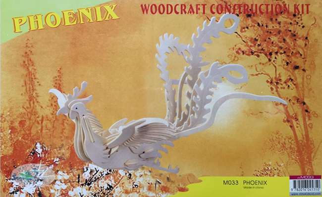 Dinokids3D ตัวต่อไม้ 3 มิติ นกฟีนิกซ์ Phoenix จิ๊กซอว์ไม้ โมเดลไม้ 3 มิติ